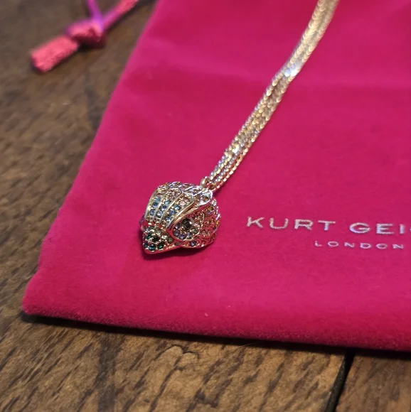 Kurt Geiger FULL SET Rainbow & Gold Eagle Ring, Earrings, Necklace, & Bracelet